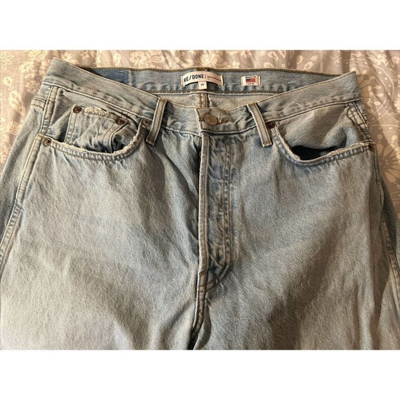 RE/DONE Originals Low Slung Rigid Jeans in Light 04 Sz 29 - Picture 7 of 15